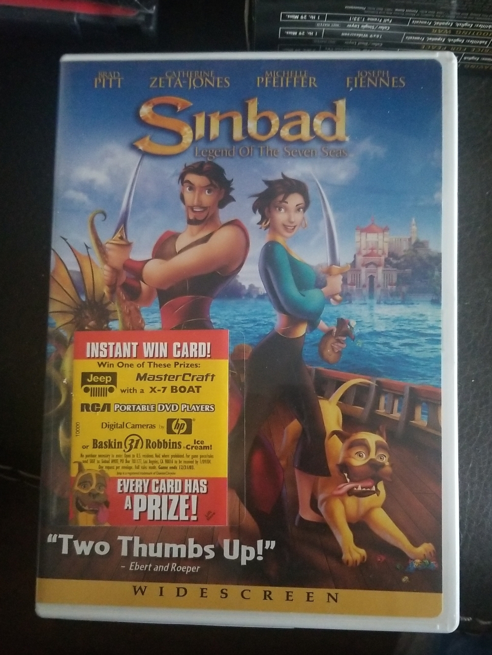 DreamWorks Sinbad DVD — Blue, Gold, Red Artwork